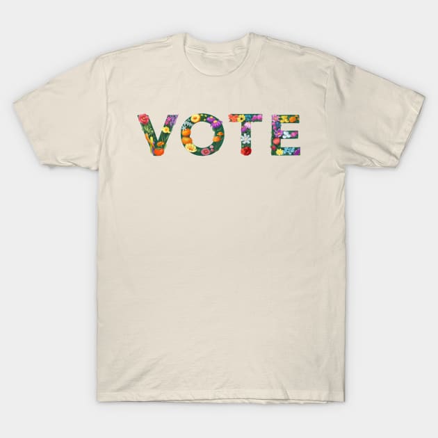 VOTE - Full of Flowers T-Shirt by Star Sandwich